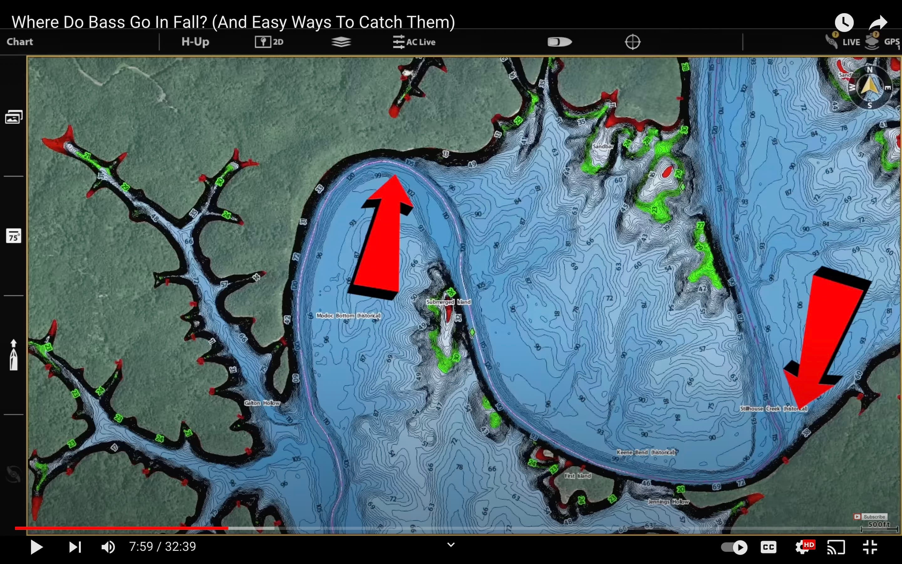 Deep water bass location map 1